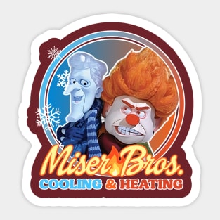 Miser Brothers Cooling & Heating Sticker